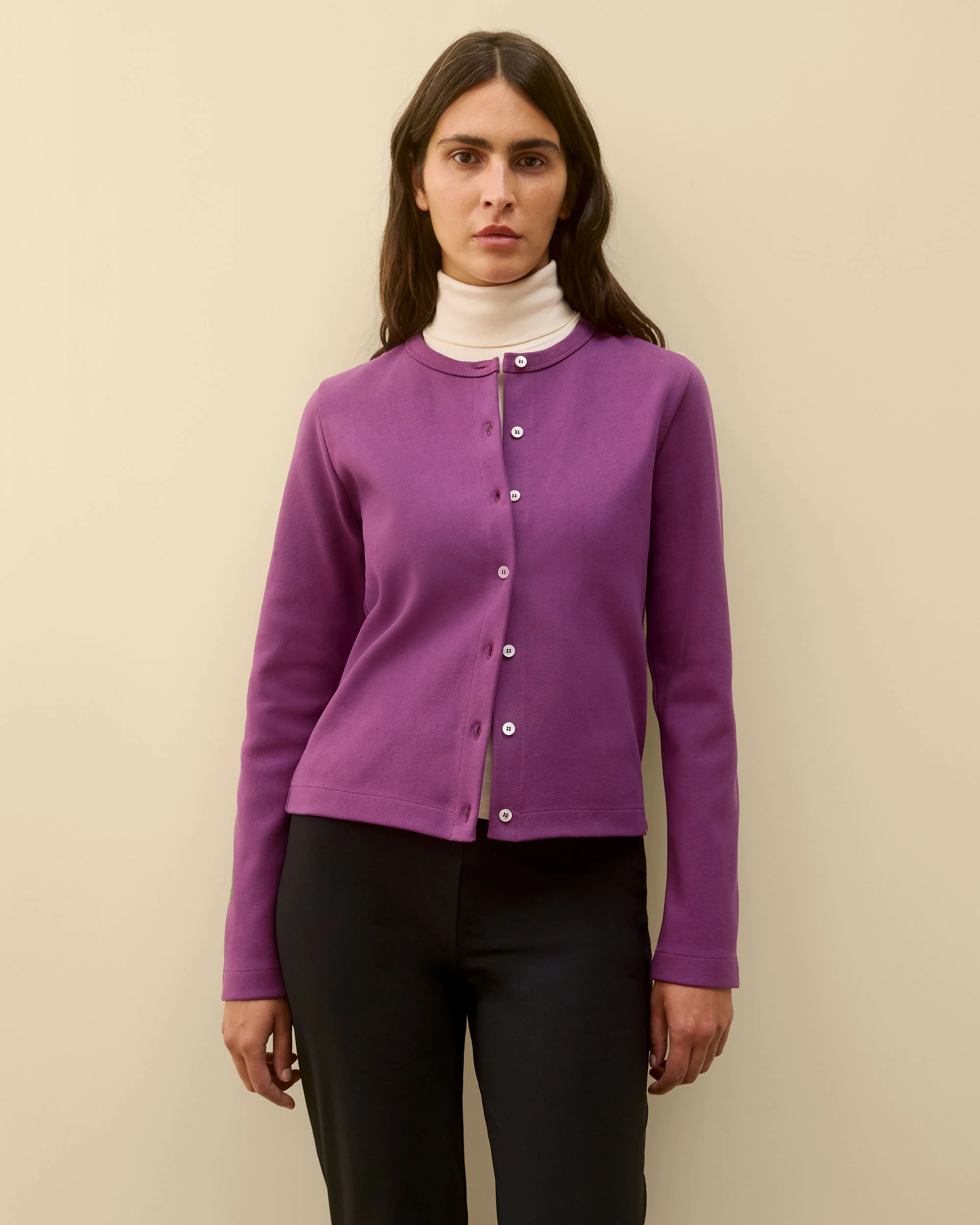 POPPY CARDIGAN | Grape