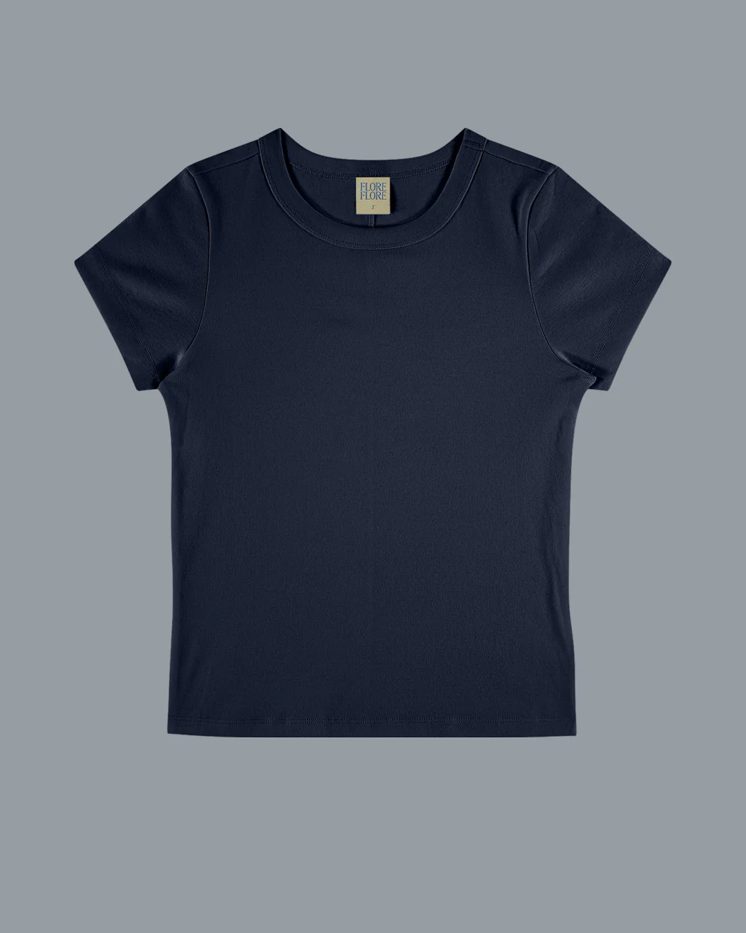 447-car-baby-tee-navy-1.webp CAR BABY TEE | Navy